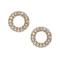 Kate Spade Jewelry | Kate Spade Open Circle Crystal Earrings | Color: Gold | Size: Os