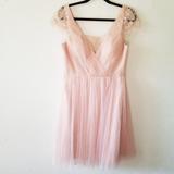 Anthropologie Dresses | Jenny Yoo Bhldn Anthro Evangeline Dress Soft Blush | Color: Pink | Size: 12