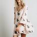 Free People Dresses | Free People Blush Pink Embroidered Gauze Dress | Color: Gray/Pink | Size: Xs