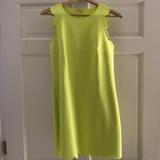 J. Crew Dresses | J.Crew Laser Scallop Cut Citron Shift Dress | Color: Green/Yellow | Size: 0