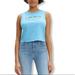 Levi's Tops | Levi’s Blue Crop Top | Color: Blue | Size: Various