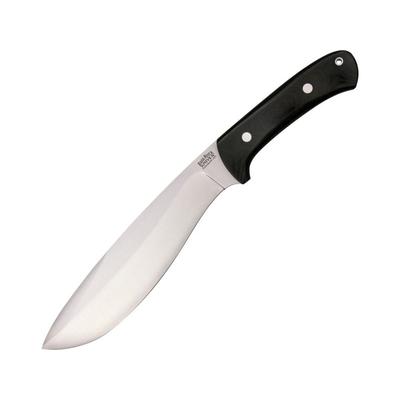 Bark River Grasso Bolo II Fixed Blade Knife SS Blade Black Canvas Micarta Handle BA225MBC