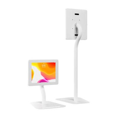 CTA Digital Floor-to-Desk Kiosk Stand for Tablets (White) PAD-PARAFDW