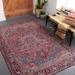 Ronneby 5' x 7'6" Traditional Updated Traditional Farmhouse Cream/Dark Blue/Red/Tan/Teal/Navy Area Rug - Hauteloom