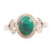 Green Sophistication,'Natural Chrysocolla Cocktail Ring'
