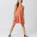 Free People Dresses | Free People Easy Street Mini Dress Textured Coral Nwt | Color: Orange | Size: S