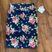 Lularoe Skirts | Lularoe Cassie Skirt (Pencil Skirt) Size Xs | Color: Blue/Pink | Size: Xs