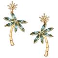 Kate Spade Jewelry | Kate Spade California Dreaming Palm Tree Earrings | Color: Gold/Green | Size: Os