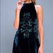 Free People Dresses | Free People Velvet Sequins Swing Dress | Color: Blue | Size: M