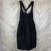 Madewell Dresses | Eliot Of Madewell Silk Denim Babydoll Dress | Color: Black/Silver | Size: 2