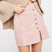 Free People Skirts | Host Pick! Free People Suede Blush Skirt M | Color: Pink | Size: M