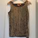 Tory Burch Tops | Elegant & Chic Sequined Tory Burch Sleeveless Top | Color: Brown/Gold | Size: S
