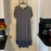Lularoe Dresses | Lularoe Carly | Color: Blue/Gray | Size: M