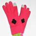 Kate Spade Accessories | New Kate Spade Logo Hot Pink Tech Friendly Gloves | Color: Black/Pink | Size: Os