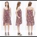 Madewell Dresses | Madewell Italian Floral Dress. Size Medium. | Color: Black/Red | Size: M