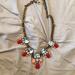 J. Crew Jewelry | J. Crew Statement Necklace | Color: Red/Silver | Size: Os