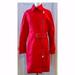 J. Crew Jackets & Coats | J.Crew Belted Zip Trench Coat In Wool Melton 6 | Color: Red | Size: 6