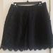 J. Crew Skirts | J Crew Navy Blue A Line Lace Skirt - Size 6 | Color: Blue | Size: 6