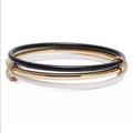 Kate Spade Jewelry | Kate Spade In A Flash Set Of 3 Bangles | Color: Gold/White | Size: Os