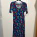 Lularoe Dresses | Lularoe Ana M Nwt | Color: Blue/Green/Pink/Red/Yellow | Size: M