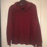 Polo By Ralph Lauren Shirts | Final Sale Ralph Lauren Polo 1/4 Zip Sweatshirt | Color: Red | Size: Xl