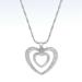 Giani Bernini Jewelry | Giani Bernini Double Heart Pendant Necklace | Color: Silver | Size: Os