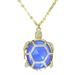 Kate Spade Jewelry | Kate Spade Paradise Found Turtle Locket Necklace | Color: Blue/Gold | Size: Os