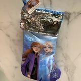 Disney Holiday | Disney Frozen 2 Elsa And Anna Christmas Stocking | Color: Blue/White | Size: Os