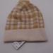 Coach Accessories | Coach New Caramel Plaid Pom Hat O/S | Color: Tan/White | Size: Os