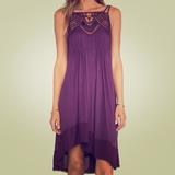 Free People Dresses | Free People Purple Star Lace Dress | Color: Purple | Size: S