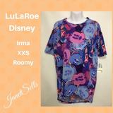 Lularoe Tops | Lularoe Disney Irma Xxs Mickey Mouse T-Shirt | Color: Blue/Purple | Size: Xxs