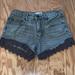 Free People Shorts | Free People Denim Gray Shorts | Color: Gray | Size: 24