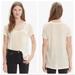 Madewell Tops | Madewell Anthem Short Sleeve Scoop T-Shirt | Color: Cream/White | Size: M