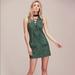 Free People Dresses | Free People Suede Green Dress. Size Small | Color: Green | Size: S