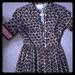 Kate Spade Dresses | Kate Spade Size 0 Collard Button Down Dress | Color: Brown/Red | Size: 0
