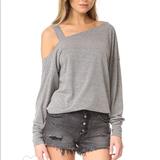 Free People Tops | Free People Long Sleeve Top Size S/P | Color: Gray | Size: S