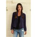 Free People Jackets & Coats | Free People We The Free Silk Blazer Large | Color: Blue/Purple | Size: L