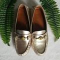 Coach Shoes | Coach Gold Glam Loafers | Color: Gold | Size: 7