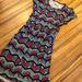 Lularoe Dresses | Lularoe Mae Dress Chevron | Color: Black/Pink | Size: 10g