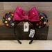 Disney Accessories | Disney Colorful Polka Dot Minnie Ears | Color: Black/Pink | Size: Os