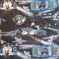 Disney Office | Disney Daytona 500 Mickey Nascar Fabric 44x44 Inch | Color: Black/Blue | Size: Os