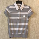 Nike Tops | 3/$25 Gray And White Striped Polo | Color: Gray/White | Size: M