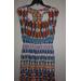 Jessica Simpson Dresses | Jessica Simpson 8 Geo Design Dress | Color: Blue/Orange | Size: 8