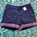 J. Crew Shorts | J. Crew Printed Chino Shorts Nwt | Color: Blue/White | Size: 0