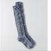 American Eagle Outfitters Accessories | New American Eagle Women’s Cable Knit Boot Socks | Color: Blue/Green | Size: Os