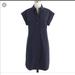 J. Crew Dresses | J Crew Short Sleeve Cotton Shirt Dress In Bkack | Color: Black | Size: Xxs