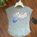 Nike Shirts & Tops | Girls Just Do It Nike T-Shirt Top | Color: Gray | Size: 4g