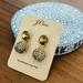 J. Crew Jewelry | J. Crew Pav Resin Earrings | Color: Gold | Size: Os