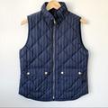 J. Crew Jackets & Coats | J Crew Navy Pinstripe Excursion Vest | Color: Blue/White | Size: S