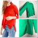 J. Crew Sweaters | J.Crew Side-Slit Sweater With Ties Size Small | Color: Green | Size: S